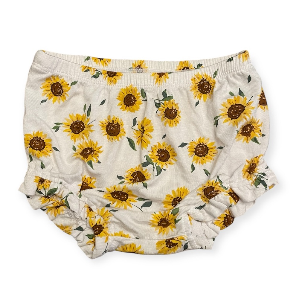ANGEL DEAR Sunflower Ditsy Bamboo Bloomers Baby Girl 12-18 Months NWOT